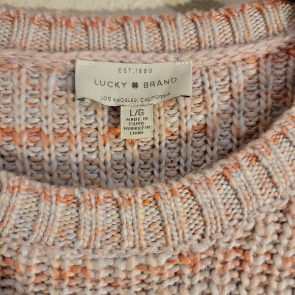 Lucky Brand Pink Sweater Size L - Picture 3 of 4